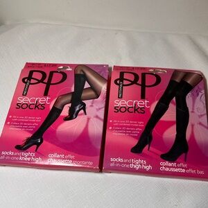 Pretty Polly Pink Secret Socks
